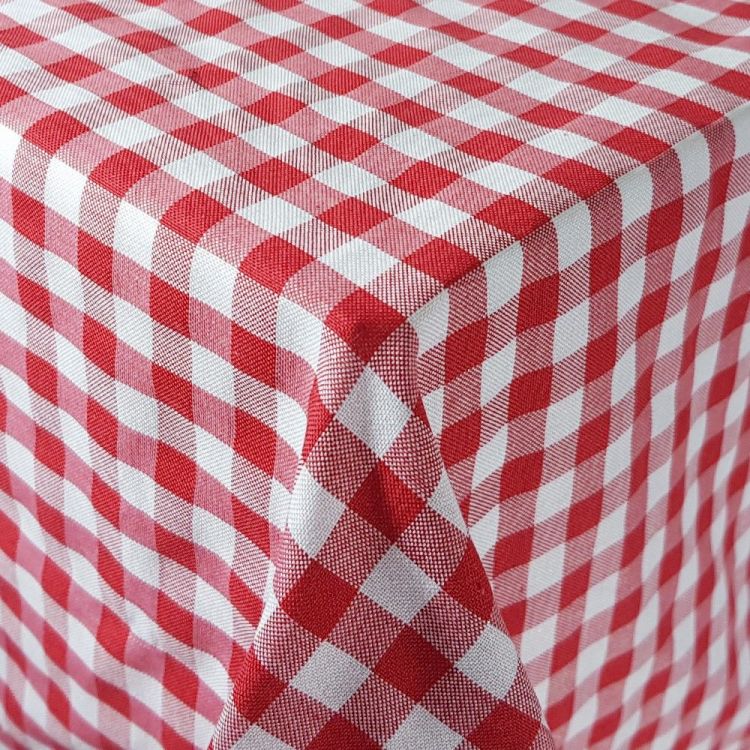 Mantel cuadros Vichy rojo