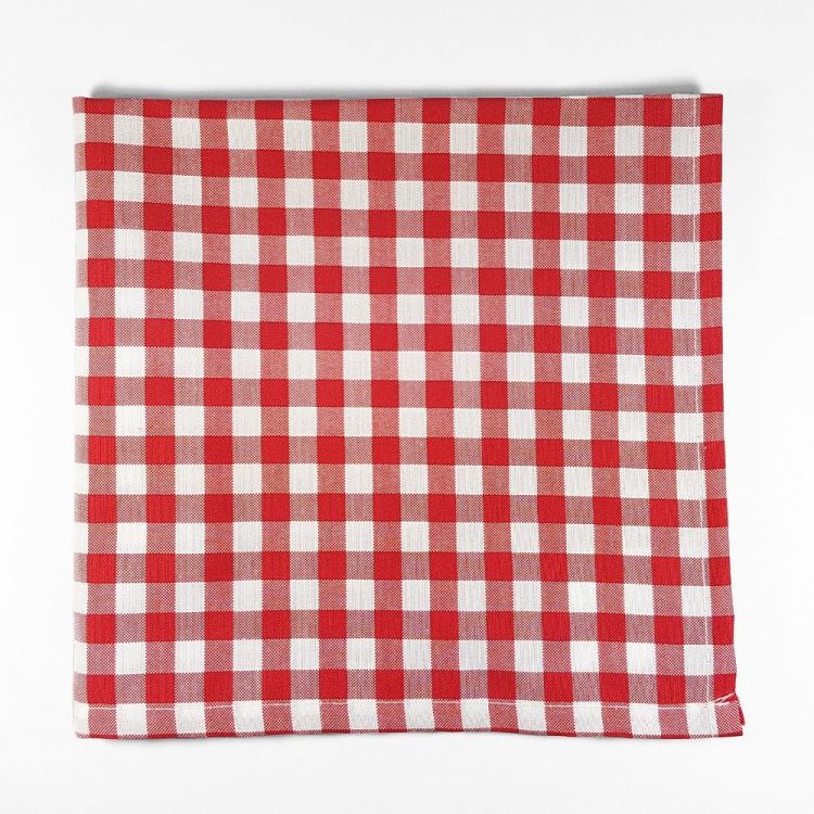 Servilleta cuadros Vichy rojo