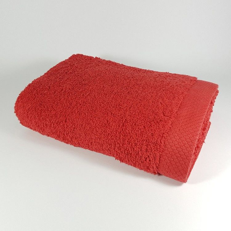 Toalla de lavabo de color rojo 50x100 cm 550 gramos
