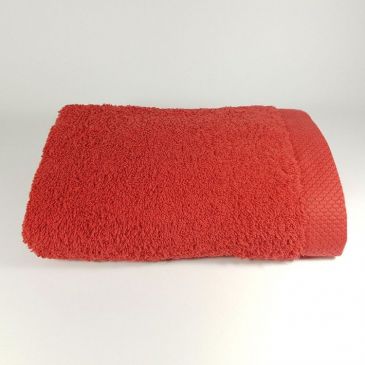 Toalla de lavabo roja 50x100 cm 550 gramos