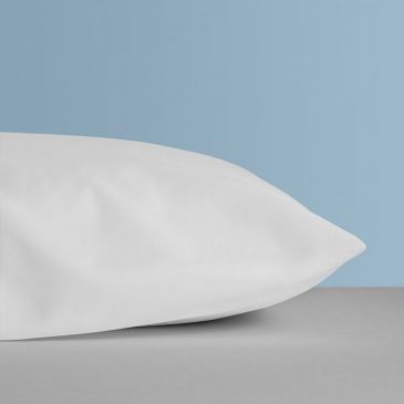 Funda protectora de almohada Poliéster-PU blanca