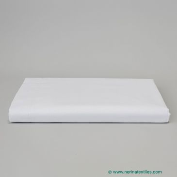Sábana encimera blanca percal Algodón de 150 hilos
