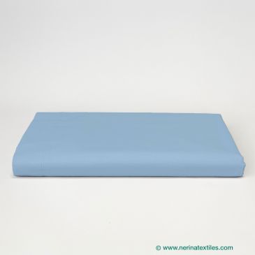 Sábana encimera sanitaria celeste percal Poliéster-Algodón de 150 hilos