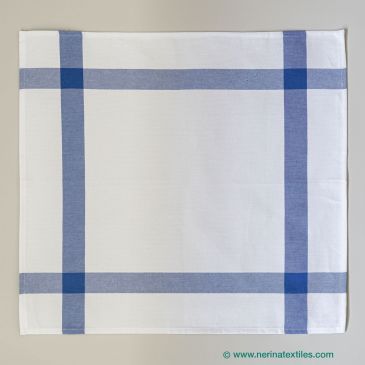 Paño vajilla cocina 100% algodón raya azul