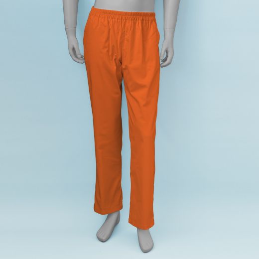 Pantalón sanitario naranja con goma elástica