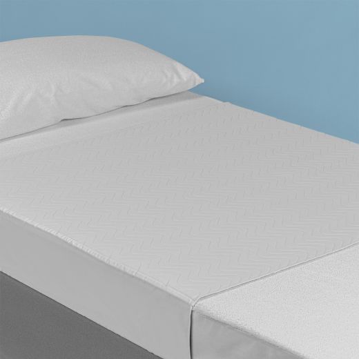 Empapador de cama de 4 capas Blanco con alas