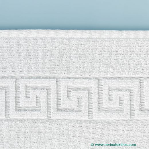 Toalla ducha sanidad Greca blanca 70x140 cm 400 gramos 2