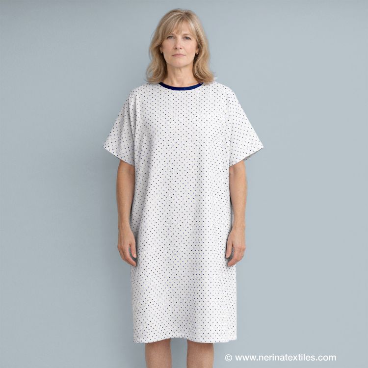 Bata paciente hospital Topos Azules...