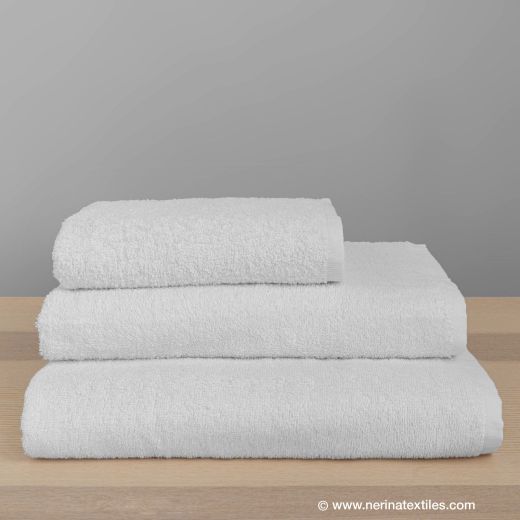 Toalla baño hotel Lisa blanca 100x150 cm 420 gramos