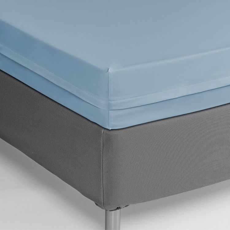 Funda de colchón Poliéster-PU celeste