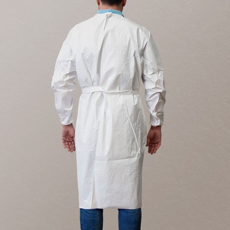 Bata protectora impermeable de un solo uso