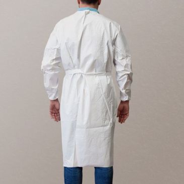 Bata protectora impermeable de un solo uso